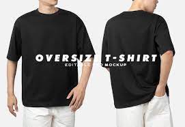 oversize t shirt mockup free vectors