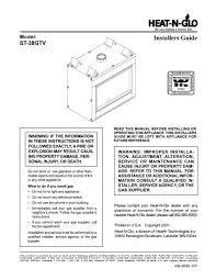 38gtv Indoor Fireplace User Manual