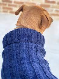 Knitted Dog Sweater Pattern 3 Sizes