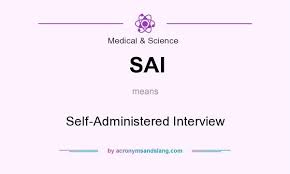 sai self administered interview by