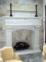Cast Stone Fireplace With Raised