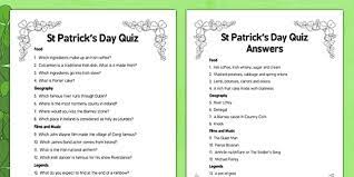 ) by j s lubandi and jaja books st patricks day pack, 5 activities, crossword, word search, bingo, this or that, fill in the blank story, classroom and homeschool, download tjdownloads $ 3. Care Home St Patrick S Day Quiz
