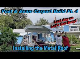 3 day post and beam carport build part
