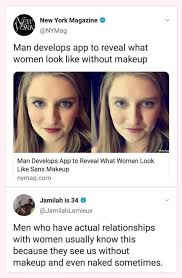 without makeup man develops app