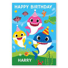 Maybe you would like to learn more about one of these? Baby Shark Personalised Name Birthday Card Danilo Promotions