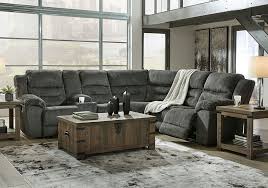 Power Reclining Laf Console Sectional