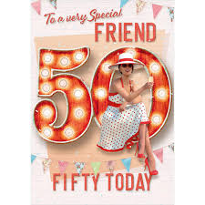 special friend 50th birthday card