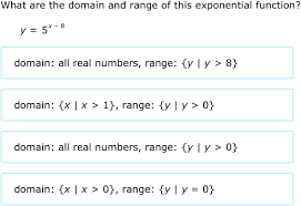 Ixl Domain And Range Of Exponential