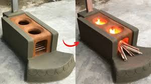 build a beautiful wood stove from clay