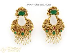 temple jewellery earrings jhumkas in