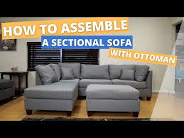 Sectional Sofa With Ottoman Assembly