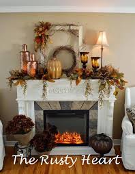 Fall Fireplace Fall Mantel Decorations