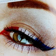 4th of july eye makeup designs