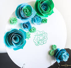 make flowers using a cricut machine