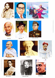 Indian Freedom Fighters Picture Chart Indian Freedom