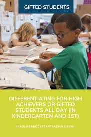 high achievers or gifted students