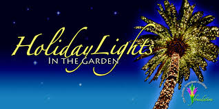 holiday lights at the florida botanical