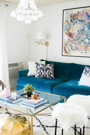 living room inspiration blue sofa