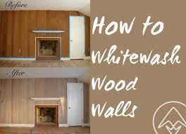 how to whitewash or pickle wood walls