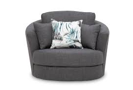 Find leather and upholstered armchairs in a range of styles. Dark Grey Omaha Fabric Swivel Chair Amart Furniture