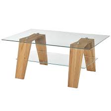 Lublin Clear Glass Coffee Table With