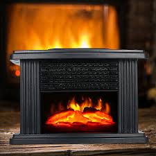 Electric Fireplace Heater With Led