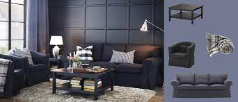 S Ikea Living Room Grey Sofa
