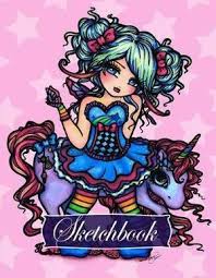 Shelve ruby the red fairy. Sketchbook Rainbow Unicorn Fairy Full Size By Hannah Lynn 9781983461156 Booktopia