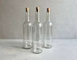 Clear Glass Bottles Wine Bottle