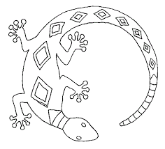Lizard Colouring Pages Aboriginal Art
