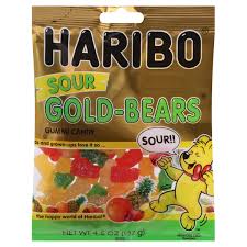 save on haribo gummi candy sour gold