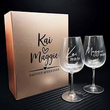 Personalised Wine Glass Name Engrave