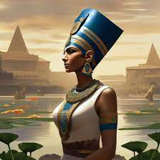 Нефертити женщина, полный рост, …» — создано в Шедевруме