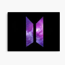 This image is viewed more than any other in my shop. Bts Logo Purple Wall Art Redbubble