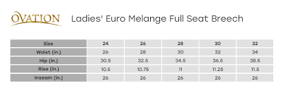 Ovation Womens Euro Melange Full Seat Cotton Breeches
