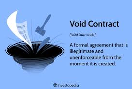 void contract definition and what happens
