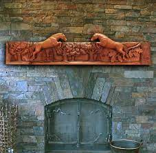 The Carved Fireplace Mantle Shelf