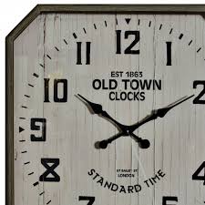 Old Town Hexagonal Wall Clock