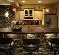 Need a new look at kitchen and bathrooms. 30 Inventive Kitchens With Stone Walls