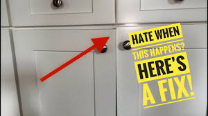 how to repair an uneven cabinet door