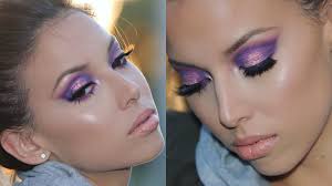 gorgeous makeup looks involving purple