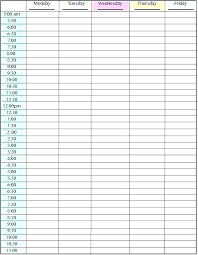 Time Management Schedule Excel Create Plan Template For Students Ms