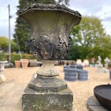 Hand Carved Large Yorkstone Urn