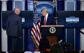 Joe biden is about to address the nation, declaring victory after multiple networks have declared him the winner of the 2020 presidential election, defeating donald trump. Trump Abruptly Leaves Podium Moments After Starting Coronavirus Briefing