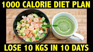 How To Lose Weight Fast 10kg In 10 Days 1000 Calorie Diet Plan Hindi Lose 1kg In 1 Day
