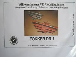 Flugzeuge modellflugzeuge papiermodelle papierflieger kampfflugzeuge delta wing. Fokker Dr 1 Flugzeug Wilhelmshavener Modellbaubogen Kartonmodel Bastelbogen Ebay
