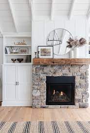 Neutral Fall Fireplace Mantel The