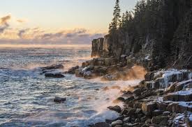 acadia national park in winter is a