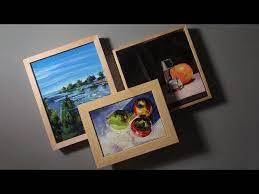 3 ways to frame canvas panels you
