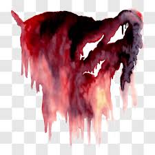 painting with dripping blood png